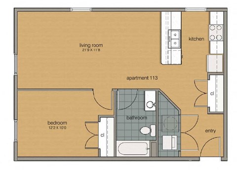 Gramercy Row Floor Plan